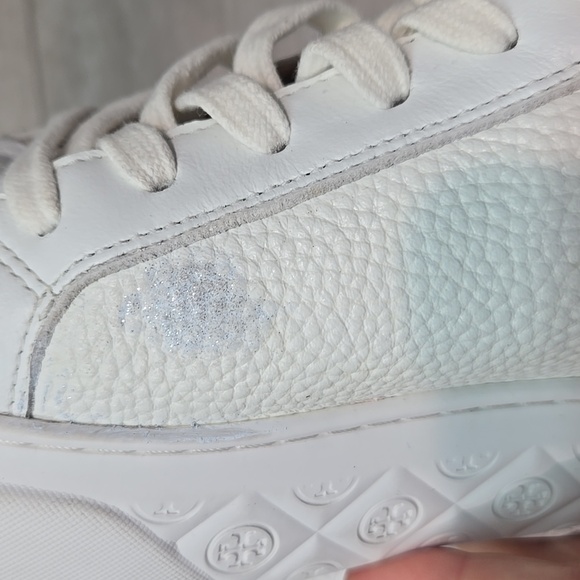 Tory Burch Women's Ladybug Leather Logo Platform Sneakers Shoes Sz 8.5M - Picture 11 of 15